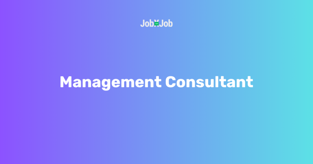  Management Consultant